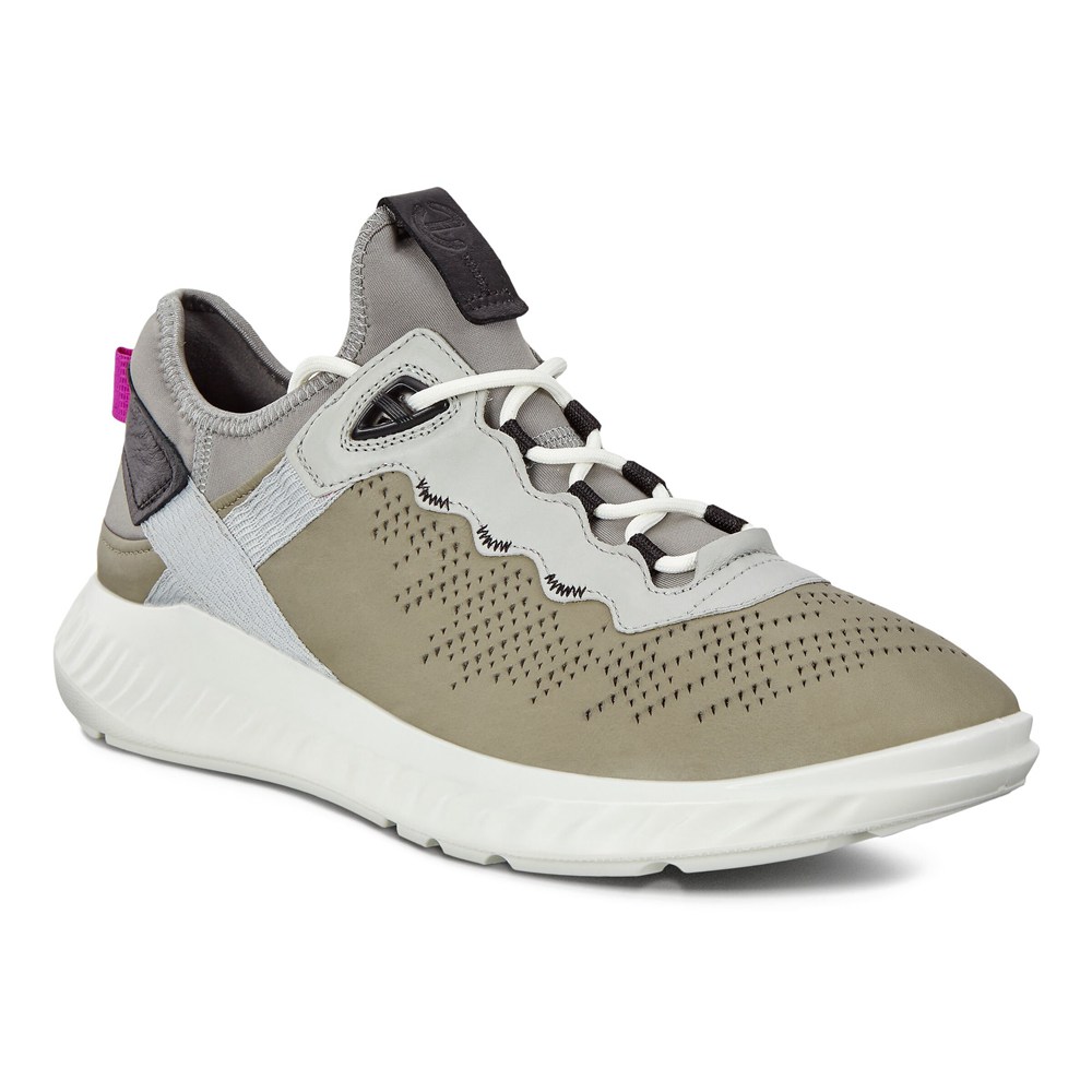 Tenis Hombre - ECCO St.1 Lites - Verde Oliva/Grises - IAQ827916